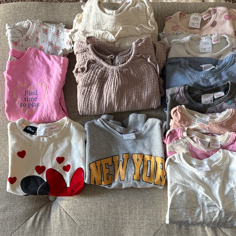 ZARA girls tops bundle. Size 3/4